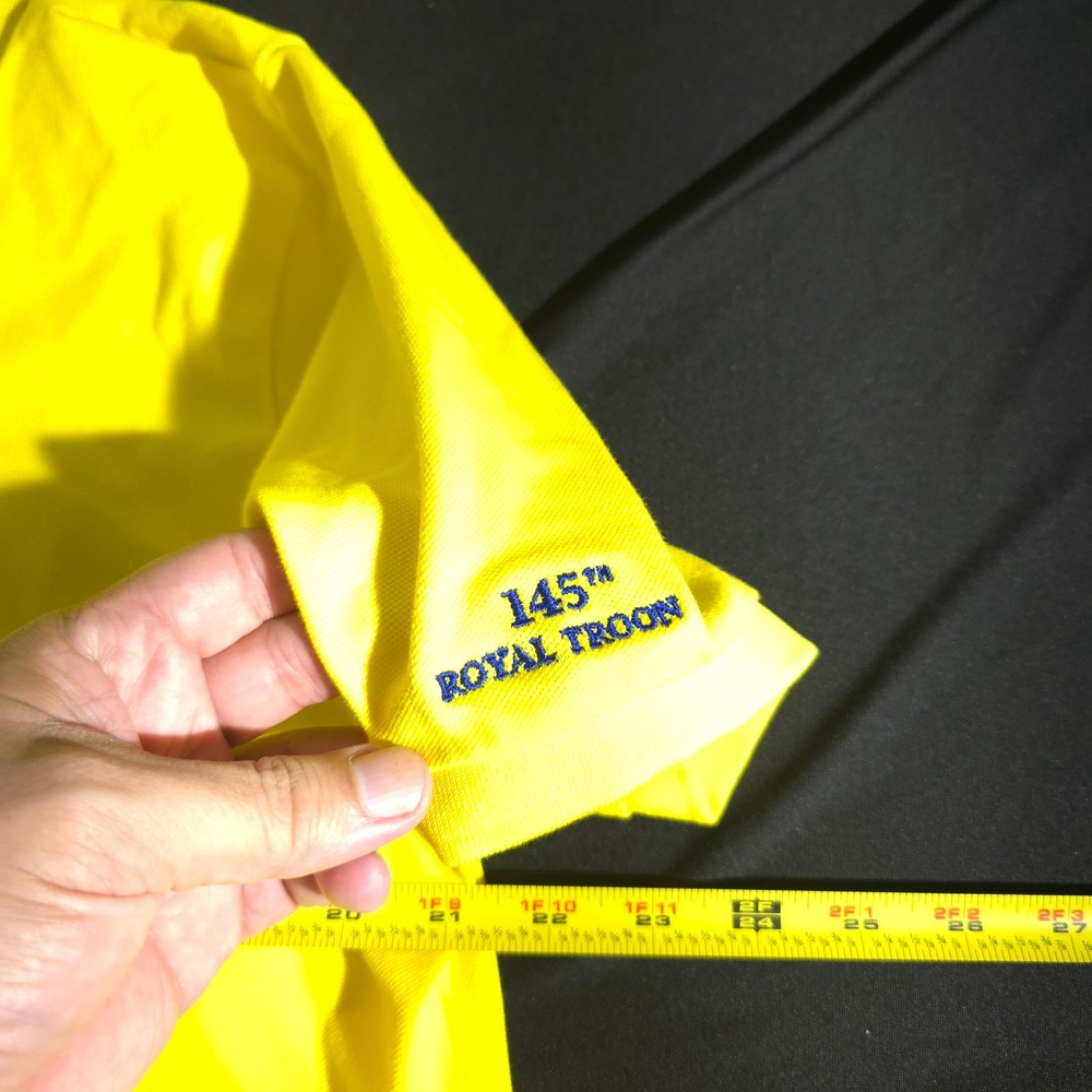 Polo Golf Ralph Lauren Polo Shirt Mens Large The Open Royal Troon Bright Yellow - Picture 6 of 11